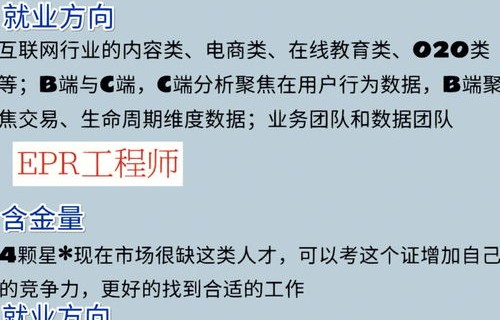 电子商务专业对口情况